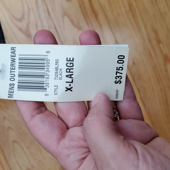 Mens club room by charter club leather boomer jacket coat xl - Picture 5 of 10